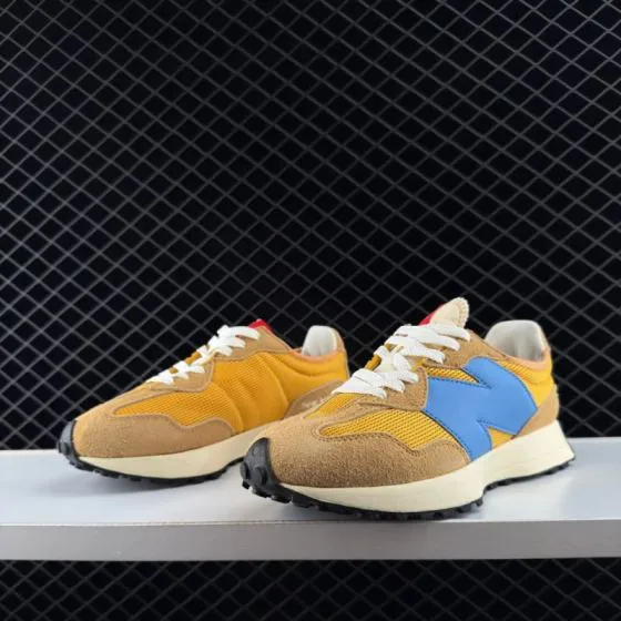 New Balance 327 Tan Yellow Blue Cream Black EU 36-45 Sneaker - Unisex BS-82816