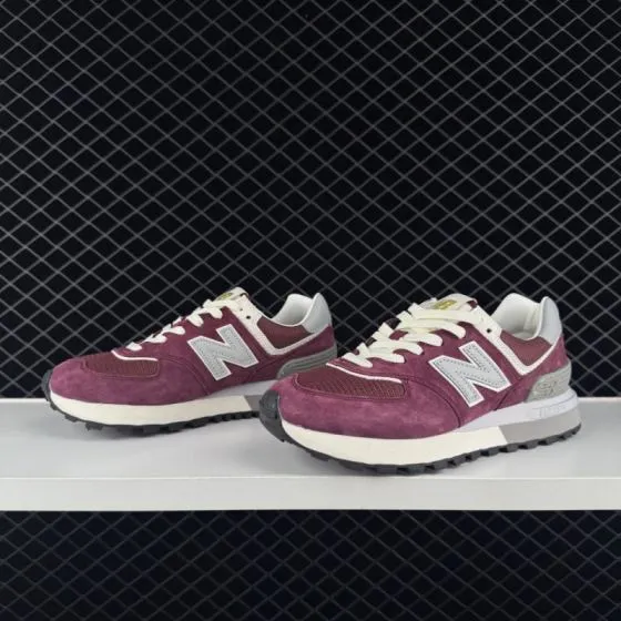 New Balance 574 U574LGE1 Burgundy White Grey Black EU 36-45 Sneaker - Unisex BS-82448