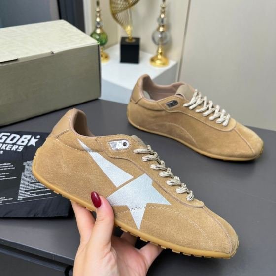 Golden Goose Running Marathon tan silver gum beige sneaker lifestyle