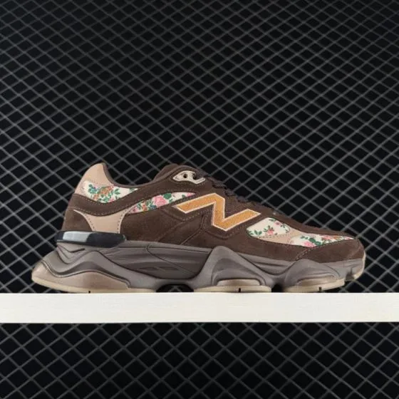 New Balance 9060 Brown Beige Tan Floral EU 36-46 5 Sneaker - Unisex BS-82505