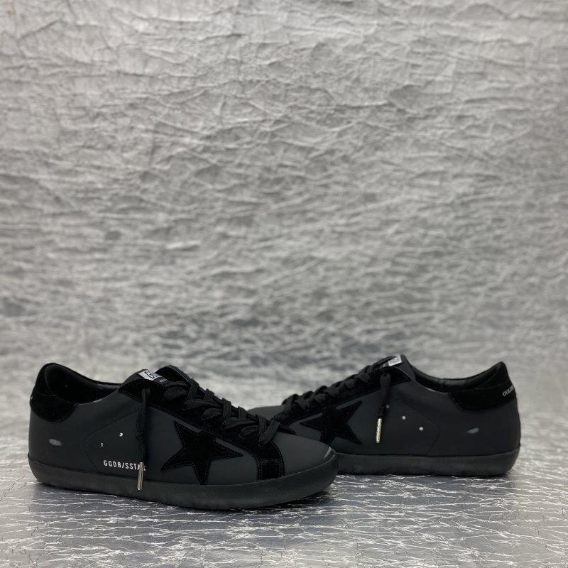 Golden Goose Superstar all black skate shoe