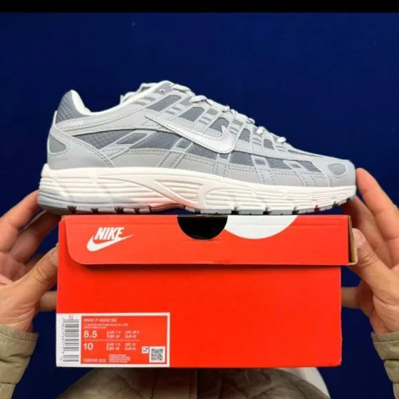 Nike P-6000 Grey And White EU 42 Running - Men s BS-86961