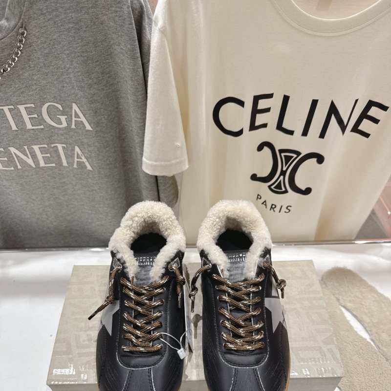 Golden Goose GGDB high version leaves the factory Maoli black white silver brown sneaker