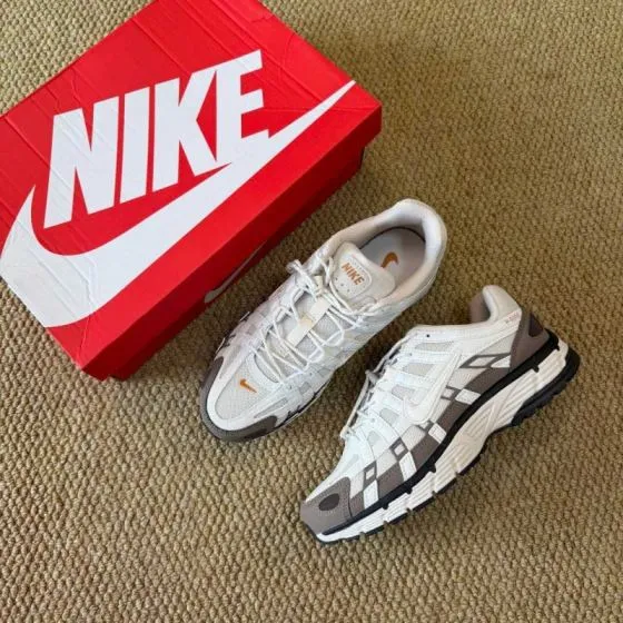 Nike P-6000 White Brown Black EU 40 Running - Men s BS-87031