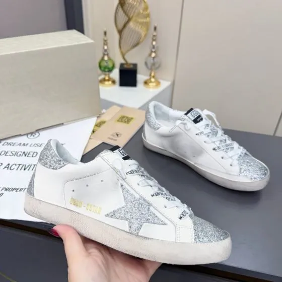 Golden Goose Superstar white silver off white sneaker lifestyle