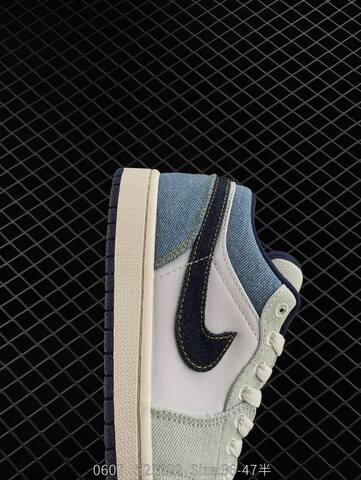 Jordan Air Jordan 1 Low SE White Light Blue Dark Blue Sail EU 36-47 Sneaker - Unisex BS-81245