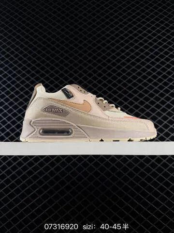 Nike Air Max 90 Beige Tan Black Gray Orange EU 40-45 Lifestyle Men s BS-70002