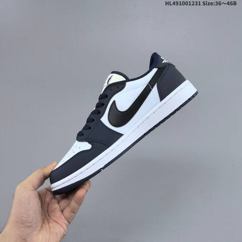 Jordan Air Jordan 1 Low White Navy EU 36-46 Basketball - Unisex (BS-67162)