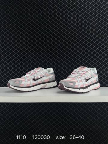 Nike P-6000 White Pink Silver Burgundy EU 36-40 Running - Unisex (BS-74265)