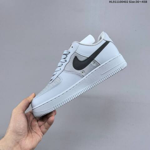 Nike Air Force 1 07 Wolf Grey Black White EU 36-45 Sneaker - Unisex (BS-60976)