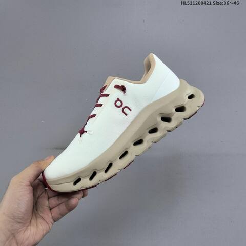 On Running Cloudtilt Off White Beige Burgundy EU 36-46 Running Shoe Running Sneakers - Unisex (BS-69587)