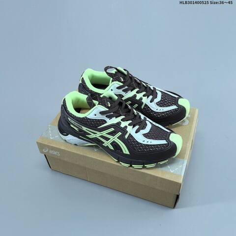 ASICS GEL SD Lyte UB12 S Dark Brown Neon Green EU 36 45 Running Shoe EU 36-45 Running Sneakers - Unisex BS-68798