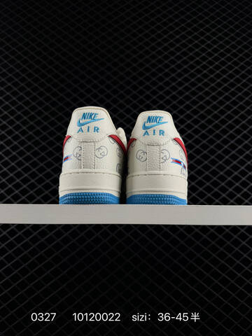 Nike Air Force 1 07 Low Off White Red Blue Grey EU 36-45 Skate - Unisex (BS-72416)