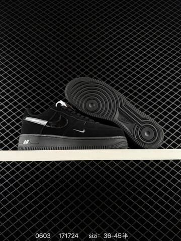 Nike Air Force 1 07 Black Silver Red White EU 36-45 Lifestyle - Unisex BS-71018