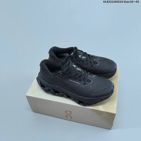 On Cloudmonster 3 Hyper Black White Purple Yellow EU 36-45 Running Shoe Running Sneakers - Unisex (BS-69525)
