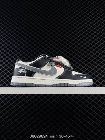 Nike SB Dunk Low Light Grey Off White Black EU 36-45 Skate - Unisex BS-69988