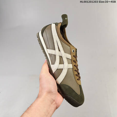 Onitsuka Tiger Mexico 66 SD Cream White Yellow Or Brown Olive White EU 35-45 Sneaker Casual Sneakers - Unisex (BS-69186)