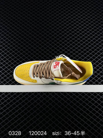 Nike Air Force 1 07 White Yellow Green Blue Brown EU 36-45 Skate - Unisex (BS-72404)