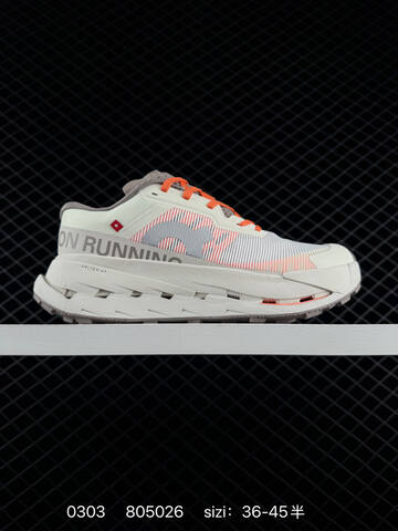 On Cloudultra 3 Triple Black And White Grey EU 36-45 Trail Shoe Trail Running Sneakers - Unisex (BS-85403)