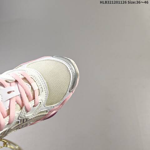 ASICS GEL NYC AHAR 1203A571 100 White Pink Silver Cream EU 36 46 Running Shoe EU 36-46 Running Sneakers - Unisex (BS-69225)