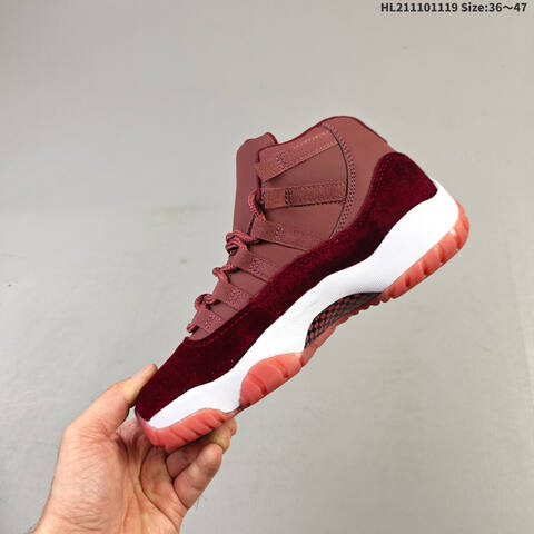 Jordan Air Jordan 11 Retro Concord Maroon-red 36 47 Basketball - Unisex (BS-63488)