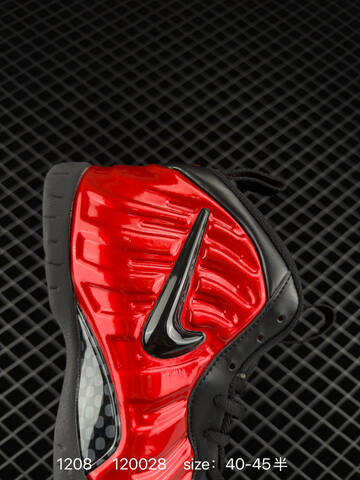 Nike Air Foamposite One Premium Red Black 40-45 Basketball - Men's (BS-73803)