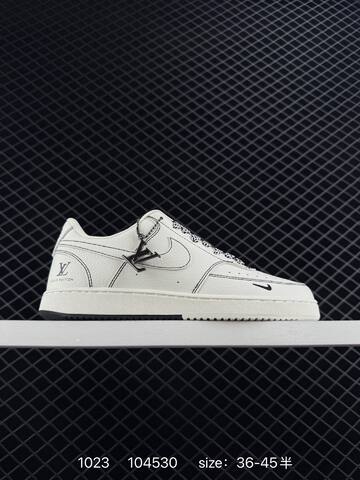 Nike Air Force 1 07 LV8 CS5288-045 White Black EU 36-45 5 Lifestyle - Unisex (BS-74630)