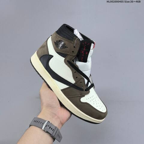 Travis Scott x Air Jordan 1 High OG TS SP AIR JORDAN 1 Aj1 Lifestyle BS-66311