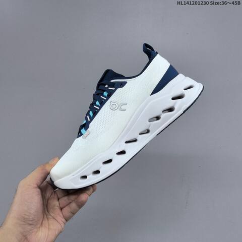 On Cloudsurfer Max White Navy Blue EU 36-45 Running Shoe Running Sneakers - Unisex (BS-69724)