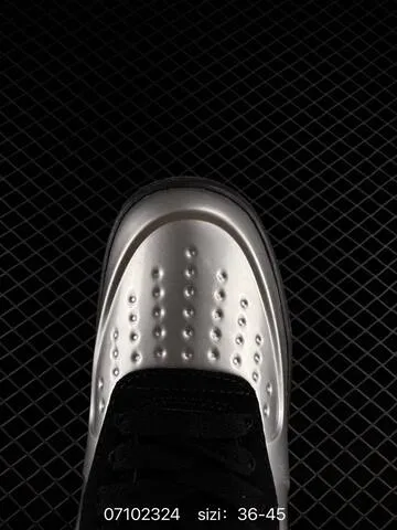 Nike Air Force 1 07 Metallic Silver Black EU 36-45 Casual - Unisex BS-70307
