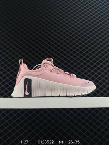 Nike Free Metcon 6 White Grey Pink 26-35 Training - Women's (BS-73963)