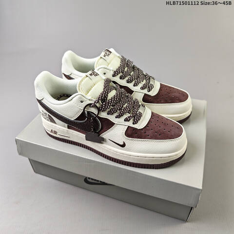 Nike Air Force 1 Low 07 x The North Face QY6818 526 Lifestyle BS-63836