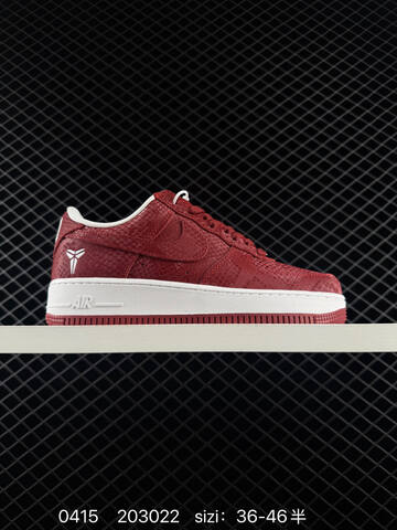 Nike Air Force 1 Low Kobe Mamba Team Red White EU 36-46 Lifestyle - Unisex (BS-72080)