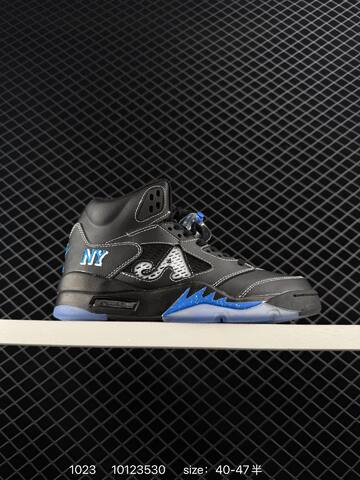 Jordan Air Jordan 5 Retro White Black Pink Blue EU 36-47 Basketball Shoe - Unisex BS-80455