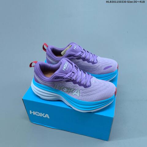 HOKA ONE ONE Bondi 8 Red Navy Yellow White Cyan EU 36-45 Running Shoe Running Sneakers - Unisex (BS-69367)