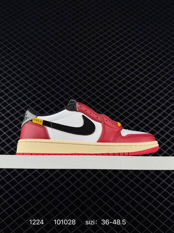 Jordan Air Jordan 1 Low Red White Black Cream Yellow EU 36-48 5 Sneaker - Unisex (BS-79997)