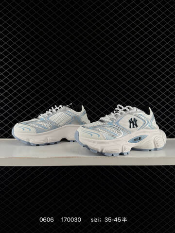 MLB Chunky Liner White Silver Light Blue EU 35-45 Sneaker Casual Sneakers - Unisex