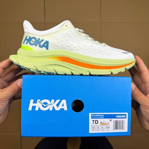 HOKA ONE ONE Kawana White Lime Green Orange Blue Running Shoe Running Sneakers BS-86923