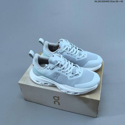 On Cloudpulse Black White Beige Orange EU 36-45 Running Shoe Running Sneakers - Unisex (BS-69634)