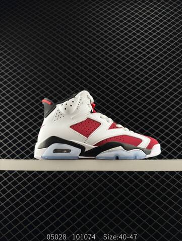 Jordan Air Jordan 6 Retro Carmine White Red Black Ice Blue EU 40-47 Basketball Shoe - Men's (BS-81293)