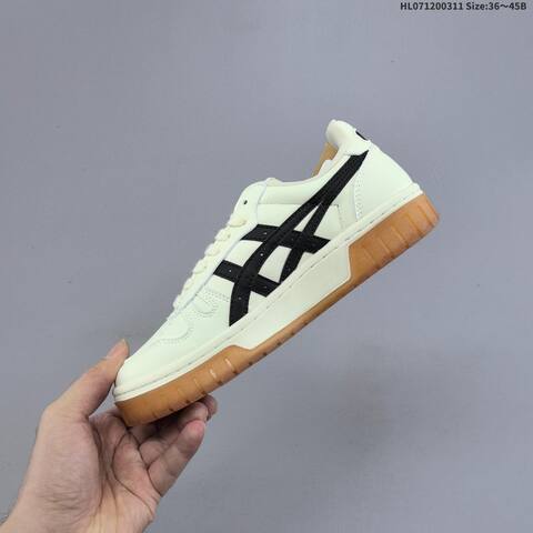 ASICS Court Mz Low 1203 A127 110 Cream Black Gum Brown EU 36-45 Sneaker Casual Sneakers - Unisex (BS-69003)