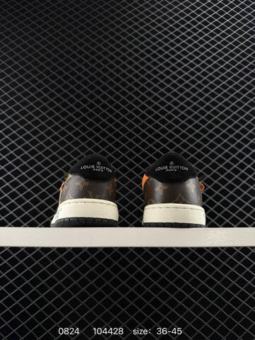 Jordan Air Jordan 1 Low Louis Vuitton Brown Orange Black White Gold EU 36-45 Sneaker - Unisex BS-80842