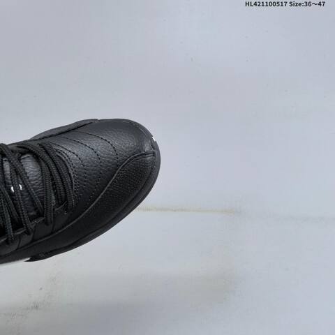 Jordan Air Jordan 12 Retro Black White Gold 36 47 Basketball - Unisex (BS-65938)