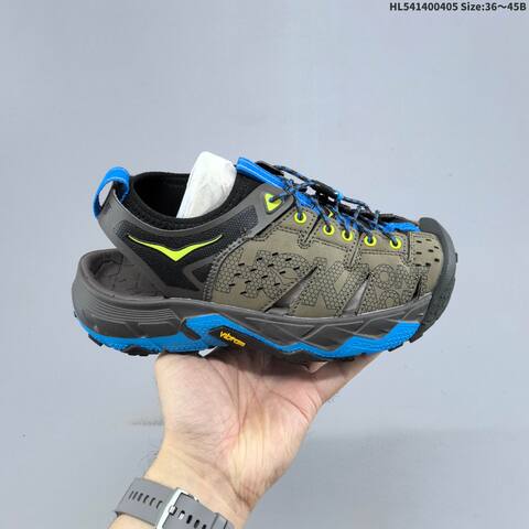 HOKA ONE ONE Tor Trafa Black Grey Blue Yellow EU 36-45 Trail Shoe Trail Running Sneakers - Unisex (BS-69358)