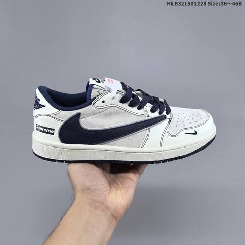 Jordan Travis Scott x Air Jordan 1 Low OG Reverse Mocha Sail University Blue Black EU 36-46 Lifestyle - Unisex (BS-67220)