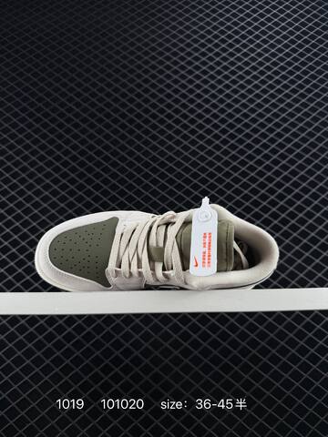 Jordan Air Jordan 1 Low OG HV4089-201 Light Beige Olive Green Sail EU 36-45 Sneaker - Unisex (BS-80479)