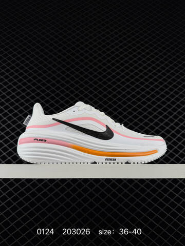 Nike Air Zoom Winflo 12 White Black Gray With Yellow-pink-blue Accents 36-45 Running - Unisex (BS-72976)
