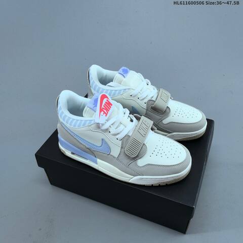 Jordan Legacy 312 Low Sail Light Grey Light Purple EU 36-47 5 Basketball - Unisex (BS-64245)