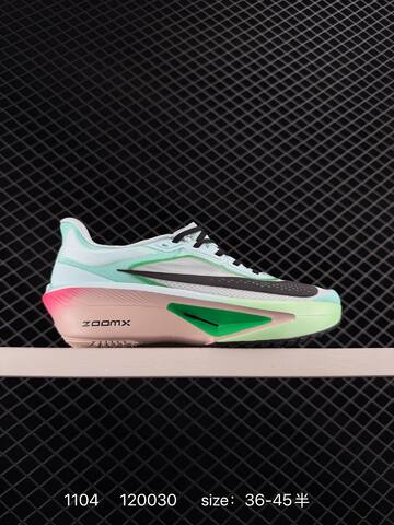 Nike ZoomX Vaporfly NEXT Volt White Black With Mint Green And Pink Accents EU 36-45 Running - Unisex (BS-74383)