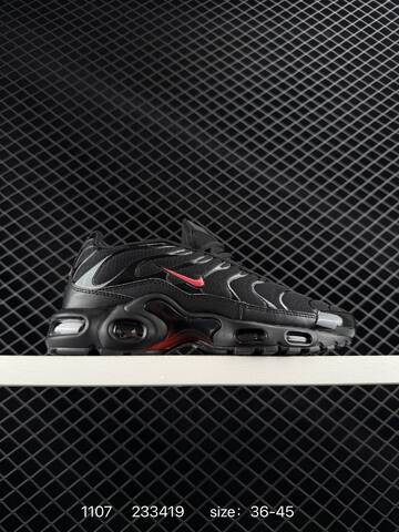 Nike Air Max Plus Black Red Silver EU 36-45 Running - Unisex (BS-74323)